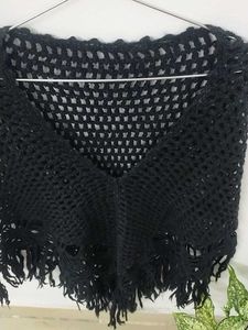 Crochet Fringe Poncho