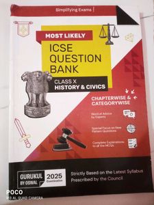 Oswal Class 10th History Civics Question Bank