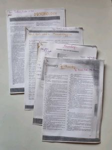 Notes of Chemistry and Microbiology