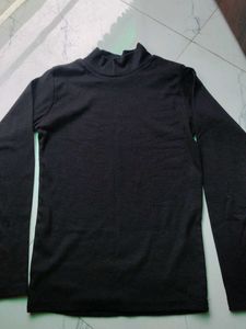 Black Mock Neck Long Sleeve