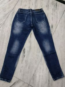 Coral Fashion Blue Damage Jeans