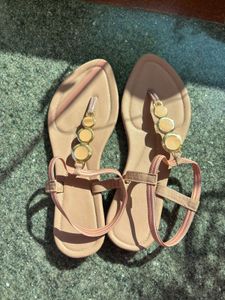 Elegant Beaded Thong Sandals