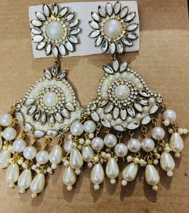 4 Pair Earrings Combo Hands Made Fabric Earring