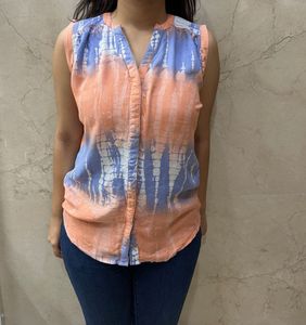 Tie-Dye Sleeveless Top