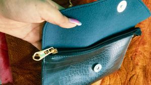 Pretty Black Clutch Sling Bag