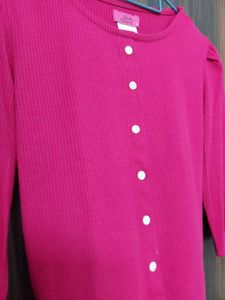 LUCKY CHARM hot pink top (S)