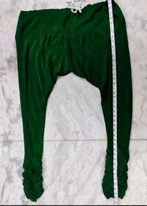 green colour pure crape silk plazzo salwar pant