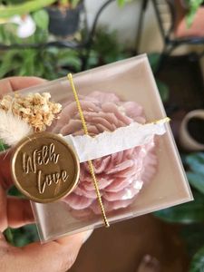 Rose Candle With Love Favor