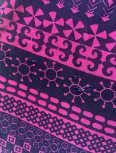 Patterned Purple Stretchable Kurta