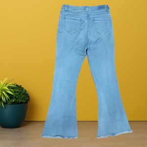 Women Blue Bootcut Jeans Size 30 (O-33)