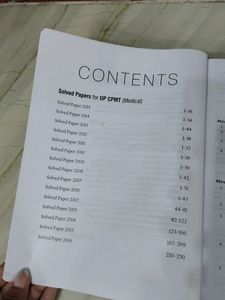 UP CPMT 15 Years Solved Papers