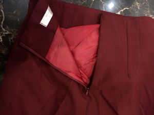 Burgundy Pencil Skirt
