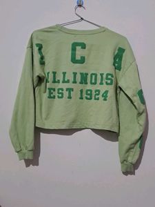 Cute Green Crop Top