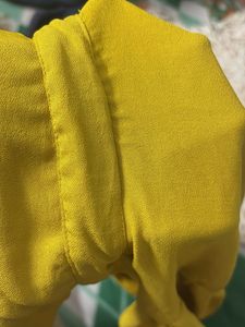 Yellow Button-Down Top shirt