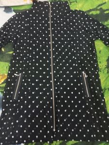Stylish Soft Neted Polka Dotted Top