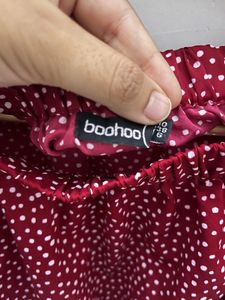 Polka Dot Off Shoulder Top