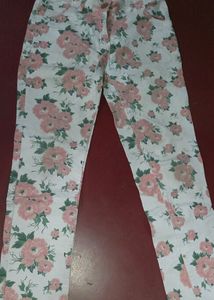 WHITE MULTICOLORED JEANS JUST FOR 159 COINS