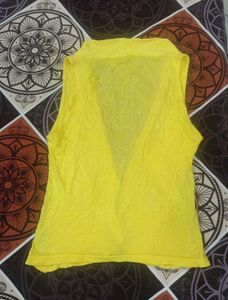 Yellow waist coat vest