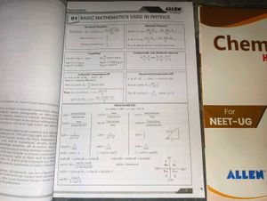 Allen Physics &amp; Chemistry Handbooks NEET-UG
