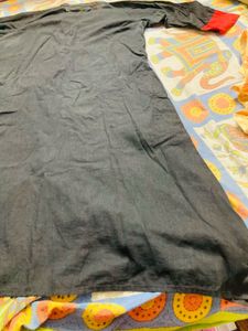 Black Nice Long Kurty Inside Pocket