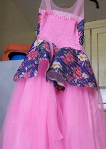 Pretty Pink Net Gown For Lil Princes