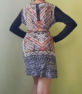 Egyptian Print Mini Dress
