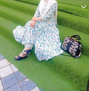 Long Frock With Bottom Dupatta