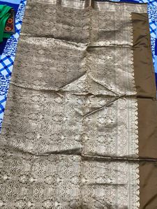 Elegant Brown Silk Saree