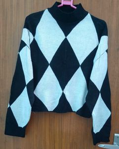 H&amp;M Argyle Knit Sweater