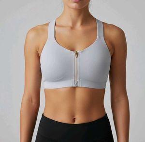 Victoria'sSecret Light Gray Front-Close Sports Br