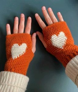 all colour Crochet Fingerless Gloves