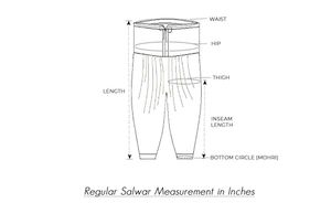 suit patiyala backless with criss cross dori