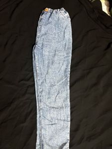 Acid Wash Denim Pants