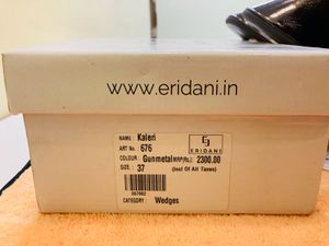 ERIDANIEmbellished Gunmetal Ines Wedges