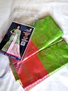 Green & Red Saree