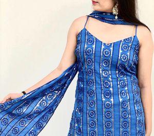 Brand new Designer Embroidered Suit Set Soft Fabri