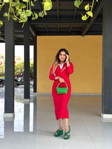 Red Midi Dress