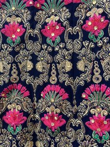 Sale For Eid Only Heavy Embroidered Navy Blue Gown