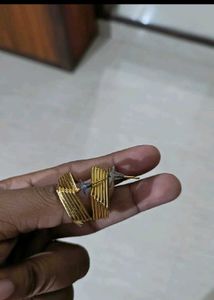 Geometric Gold Earrings