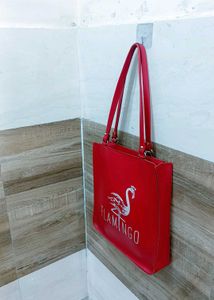 Red Flamingo Tote Bag