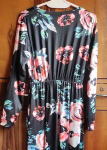 Floral Print Long Sleeve Dress