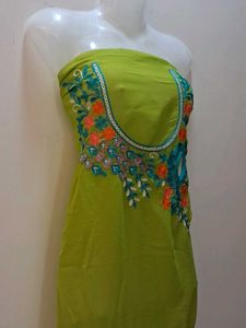 semistich kurti material