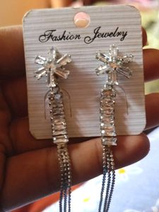 Dangling Crystal AD Earrings