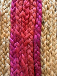 Handcrafted Pink Jute Sling Bag