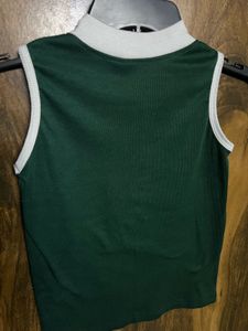 Green Crop Top