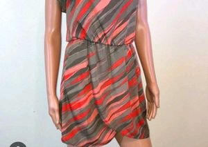 Grey Coral Strapless Hemline Gap 👗