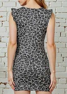 Chic Animal Print Bodycon Dress