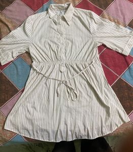 Striped Shirt Dress