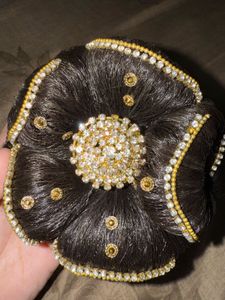 Rhinestone Hair Bun Cover