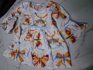 Butterfly Print Top